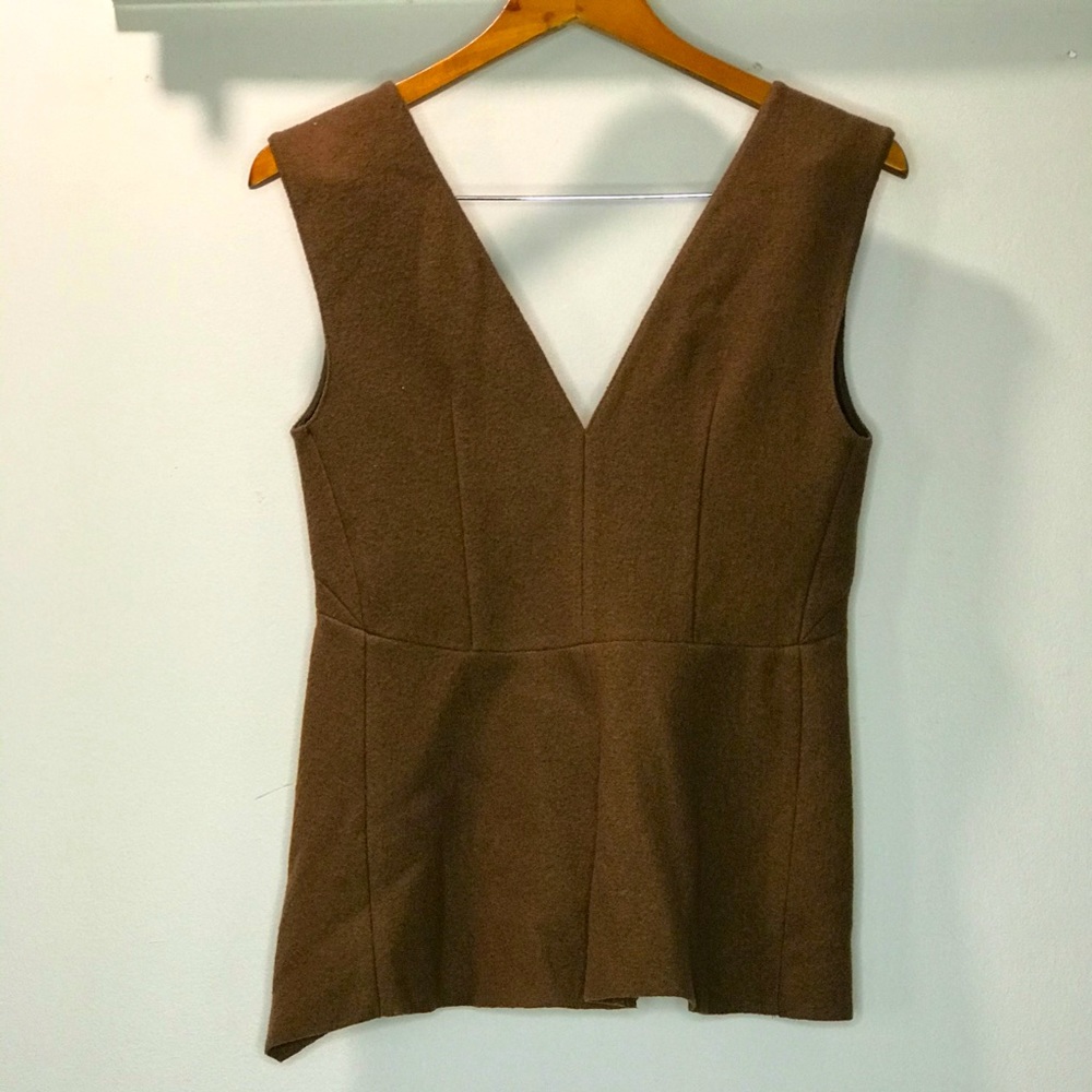 Brown, 100% wool “Zara” top - Picture 2 of 2